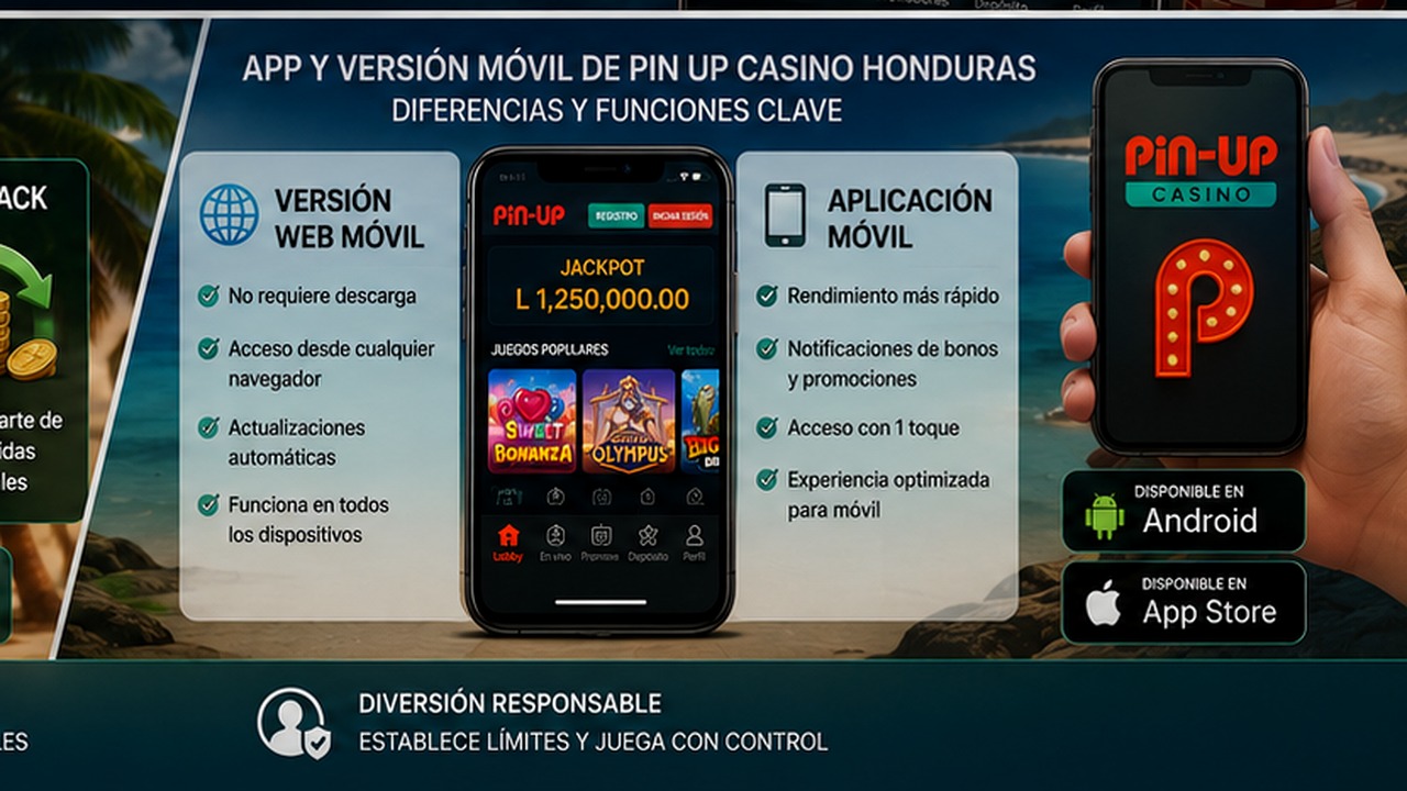 Pin Up Casino Honduras juegos bonos app móvil y pagos visual